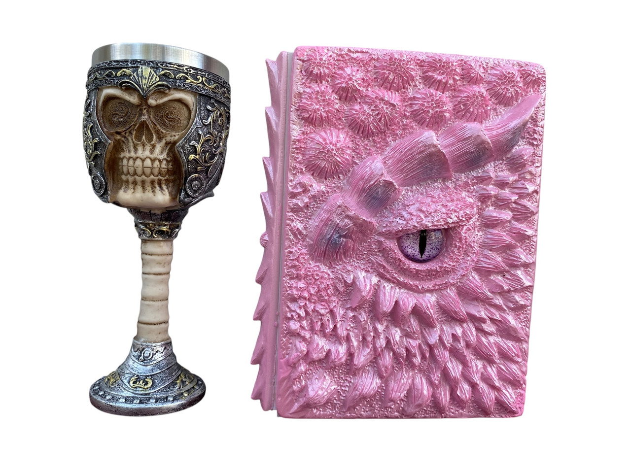 Подарунковий набір Келих 3D Череп у Шоломі та Блокнот 3D «Дракон Єдинорога», фото 1