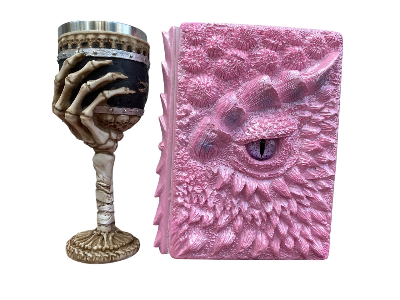 Подарунковий набір Келих 3D Рука з Черепами та блокнот 3D «Дракон Єдинорога», фото 1