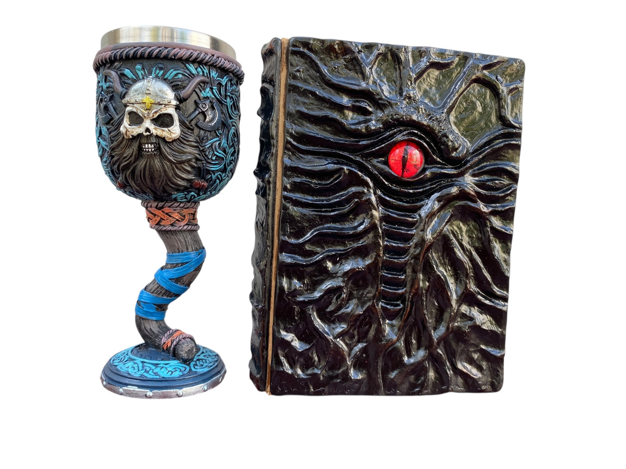 Подарунковий набір Келих 3D Молот Тора Вікінг і Блокнот 3D «Книга, що дивиться у відповідь», фото 1