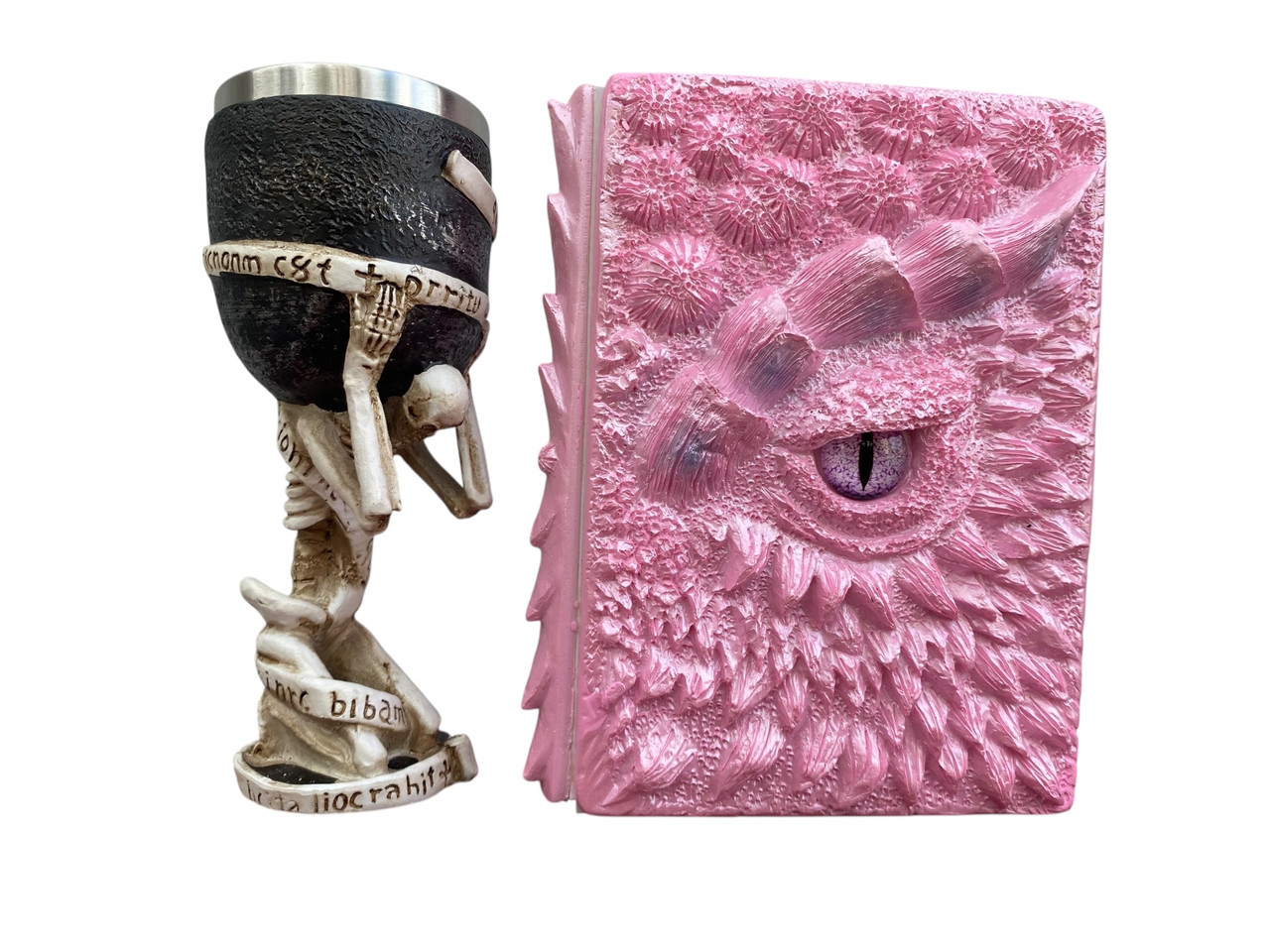 Подарунковий набір Келих 3D Скелет на Колені та Блокнот 3D «Дракон Єдинорога», фото 1