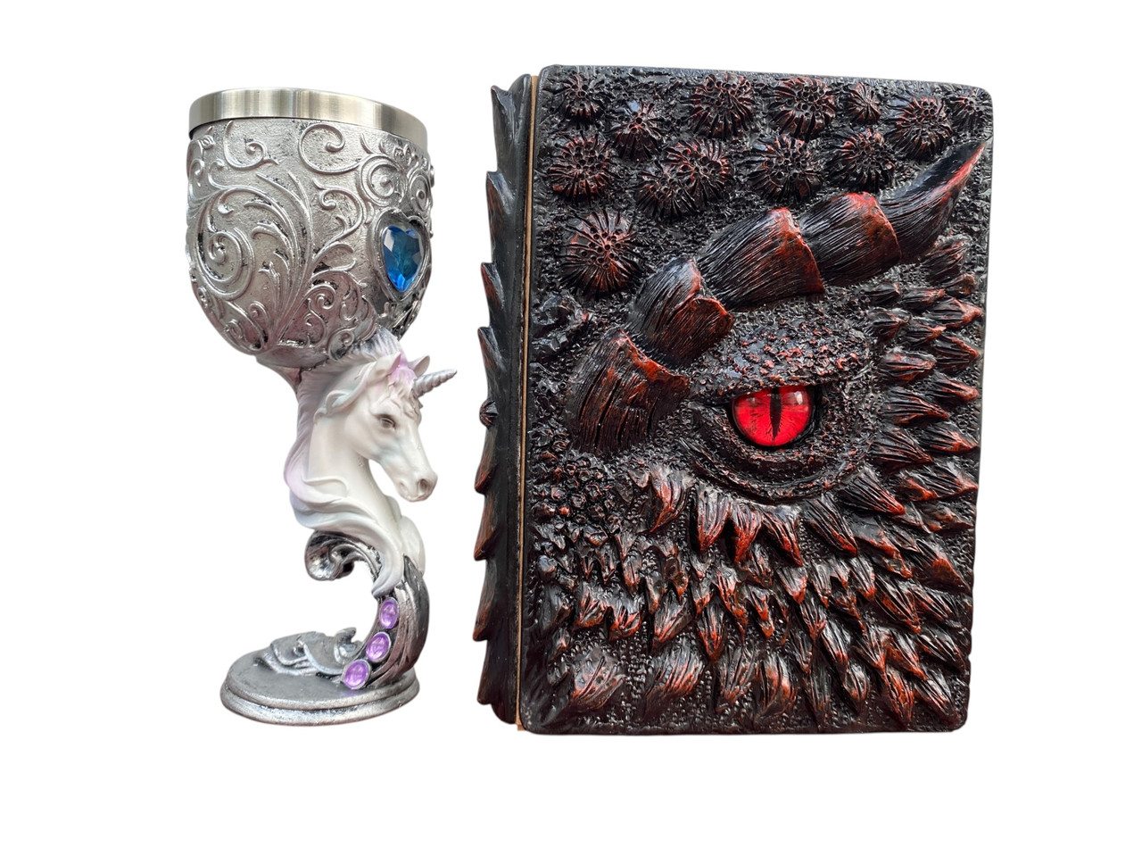 Подарунковий набір Келих 3D Єдиноріг і Блокнот 3D «Око Пламінного Дракона», фото 1