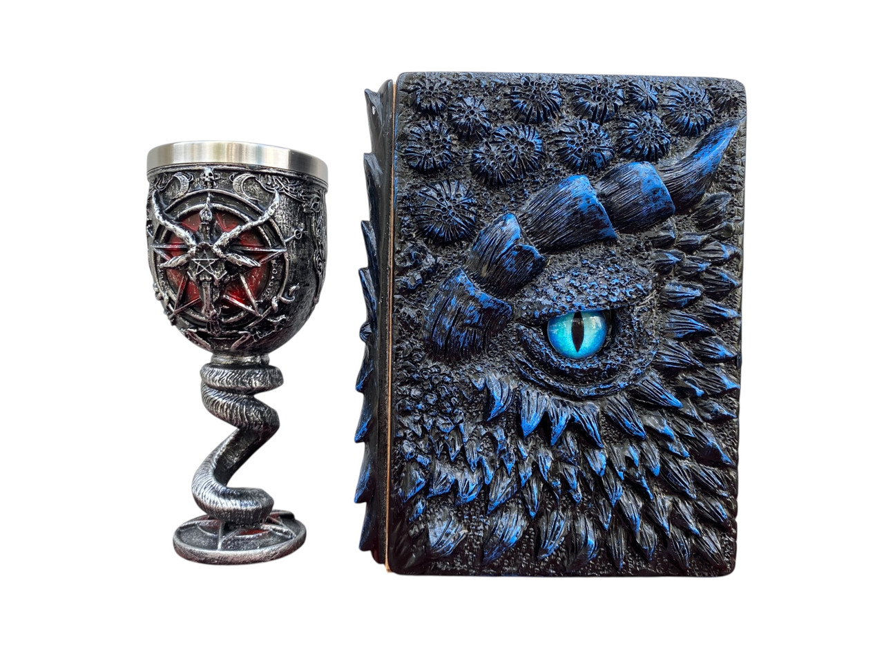 Подарунковий набір Келих 3D Бафомет і Блокнот 3D «Книга тіней і Глубін», фото 1