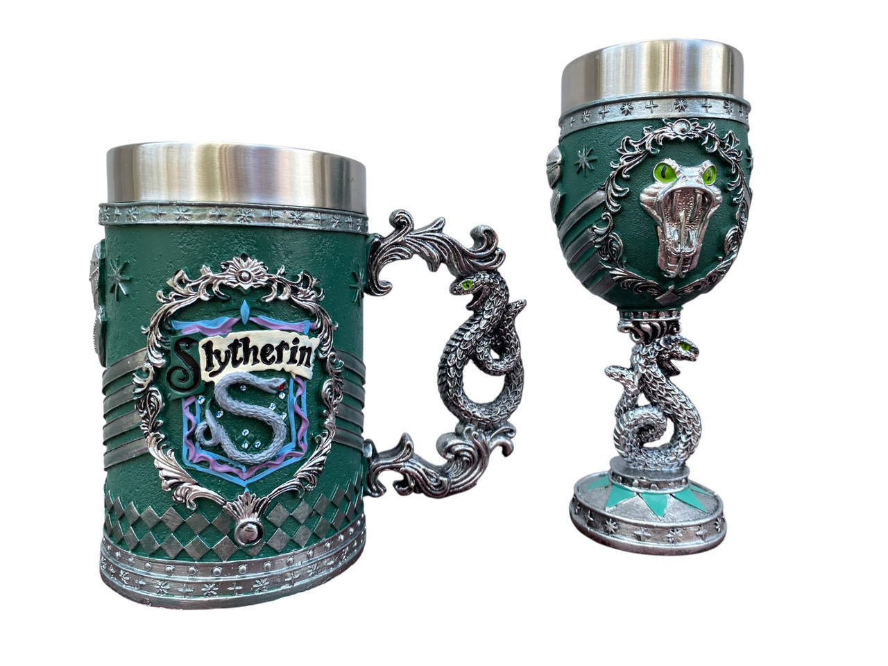 Подарунковий набір Кухоль і Келих 3D Harry Potter Слизерин New, фото 1