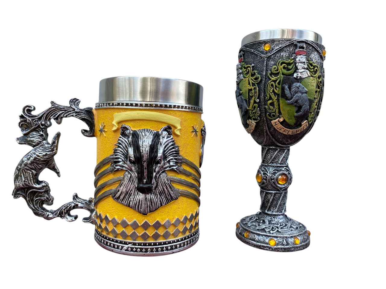 Подарунковий набір Кухоль і Келих 3D Harry Potter Hufflepuff, фото 1