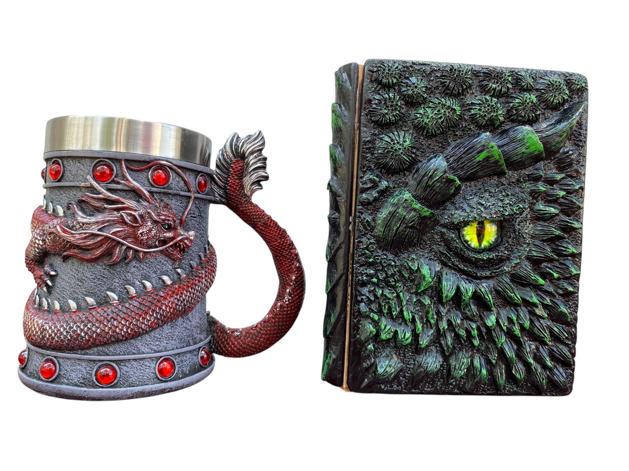 Подарунковий набір Кухоль 3D Танард Red Rose та Блокнот 3D «Око Лісового Дракона», фото 1