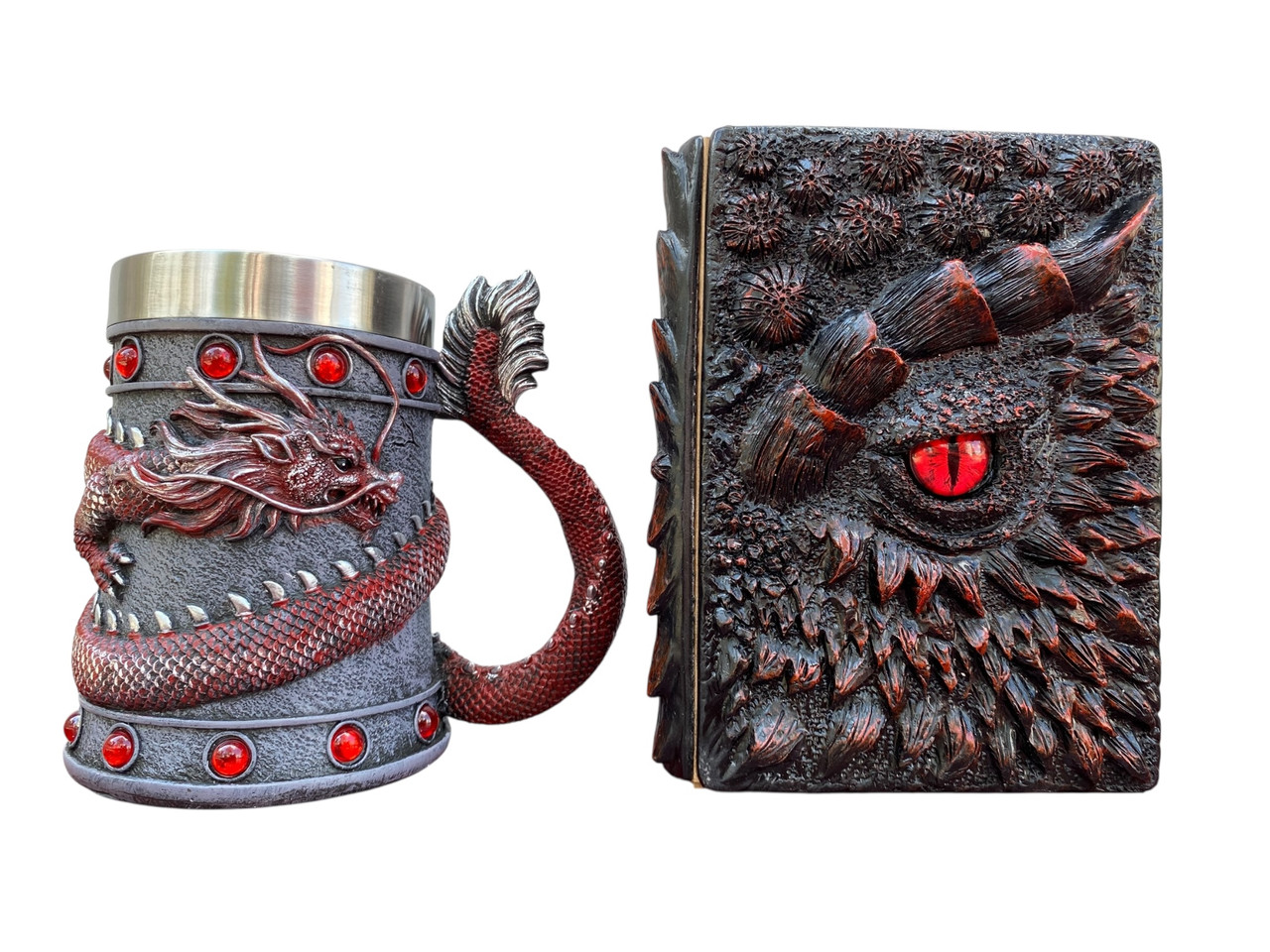 Подарунковий набір Кухоль 3D Танард Red Rose та Блокнот 3D «Око полум'яного Дракона», фото 1