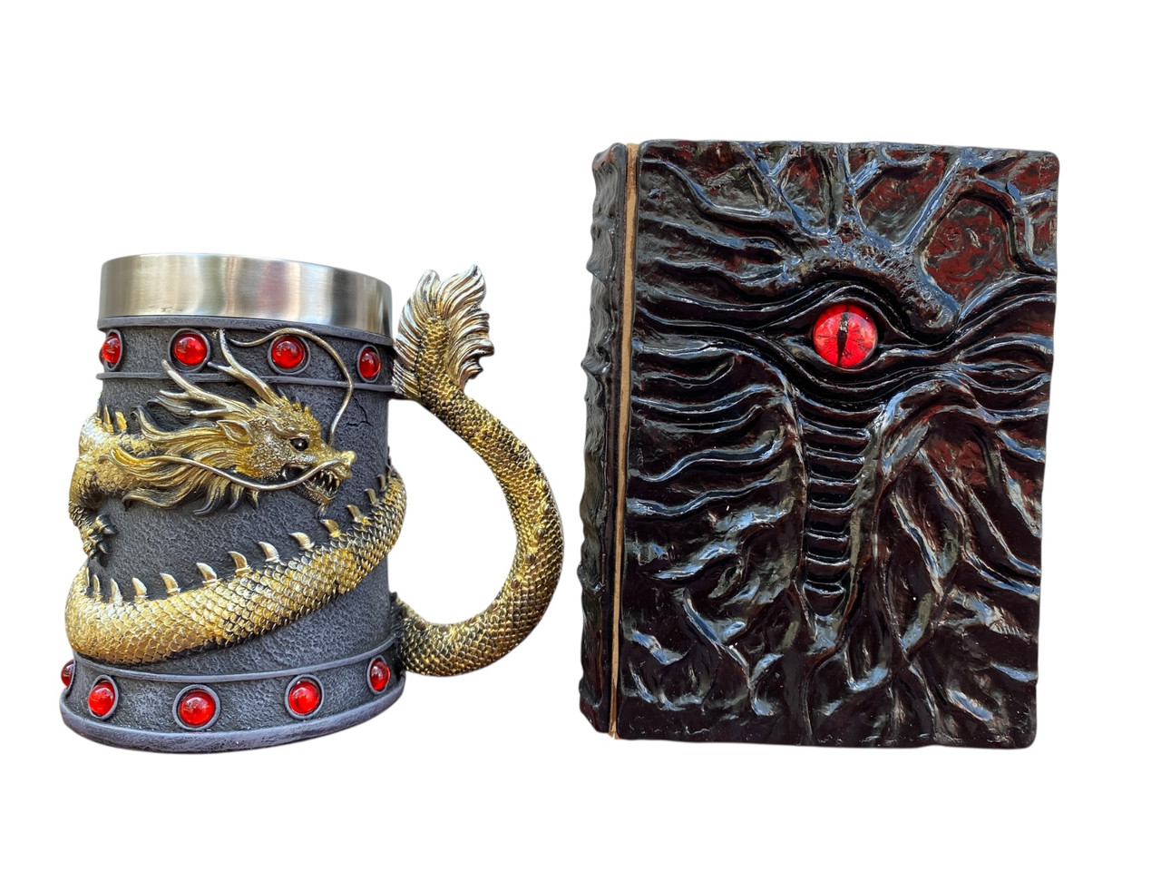 Подарунковий набір Кухоль 3D Танард Gold Rose та Блокнот 3D «Книга, що дивиться у відповідь», фото 1