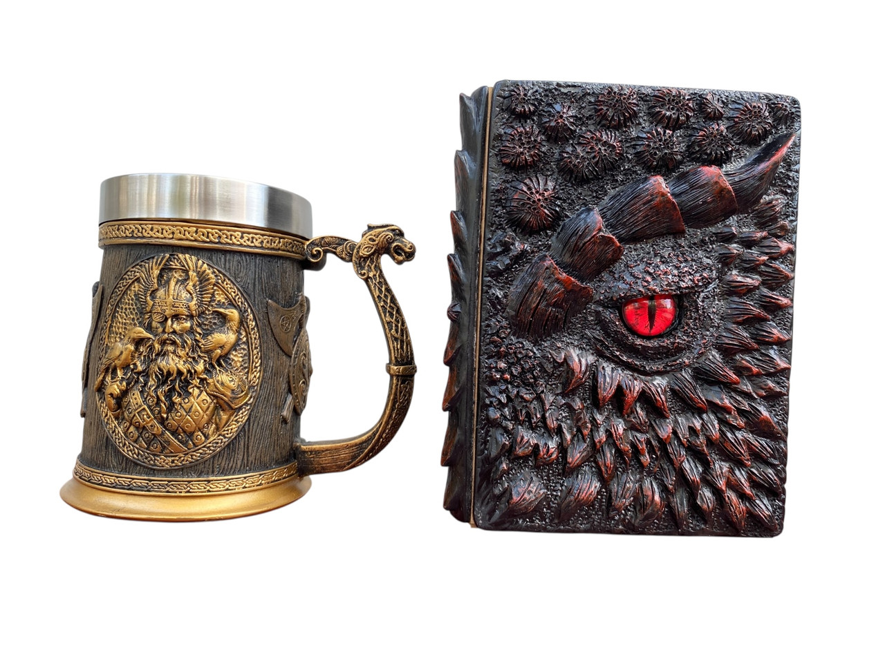 Подарунковий набір Кухоль 3D Скандинавські Боги та Блокнот 3D «Око Пламінного Дракона», фото 1