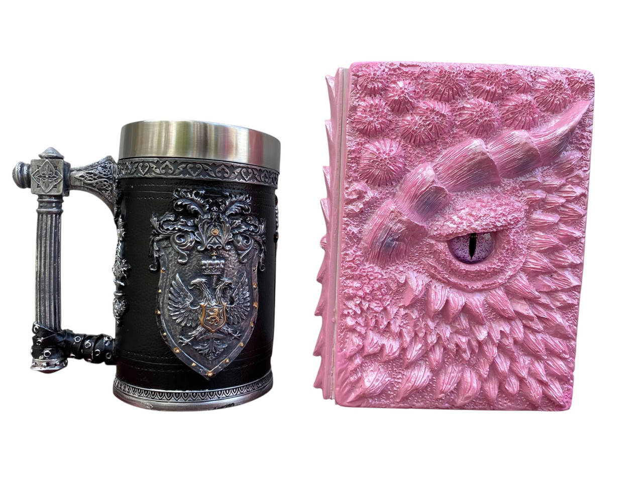 Подарунковий набір Кухоль 3D Щит і Корона та Блокнот 3D «Дракон Єдинорога», фото 1