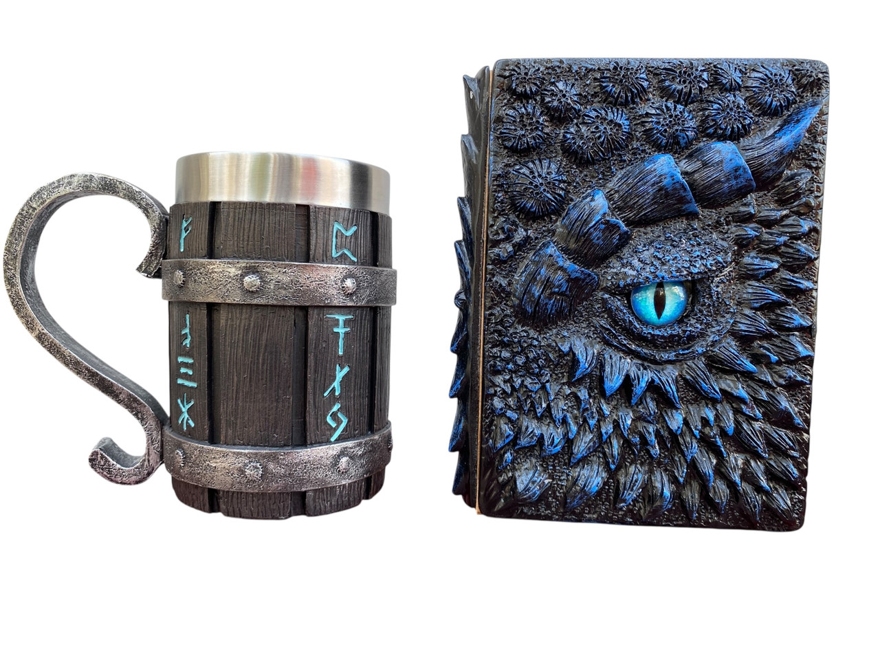 Подарунковий набір Кухоль 3D Скандинавські Руни та Блокнот 3D «Книга тіней і Глубін», фото 1