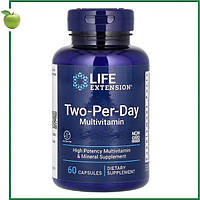Мультивитамины для приема два раза в день, 60 капсул, Life Extension, США