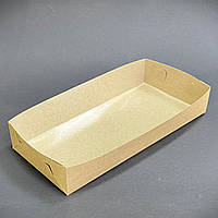 Тарілка рознос крафт 300х140х50мм збірна ламінована (100шт)