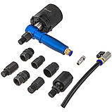 Професійний пневматичний знімач форсунок Falcon з вібраційним ударним молотком + аксесуари (F05853), фото 3