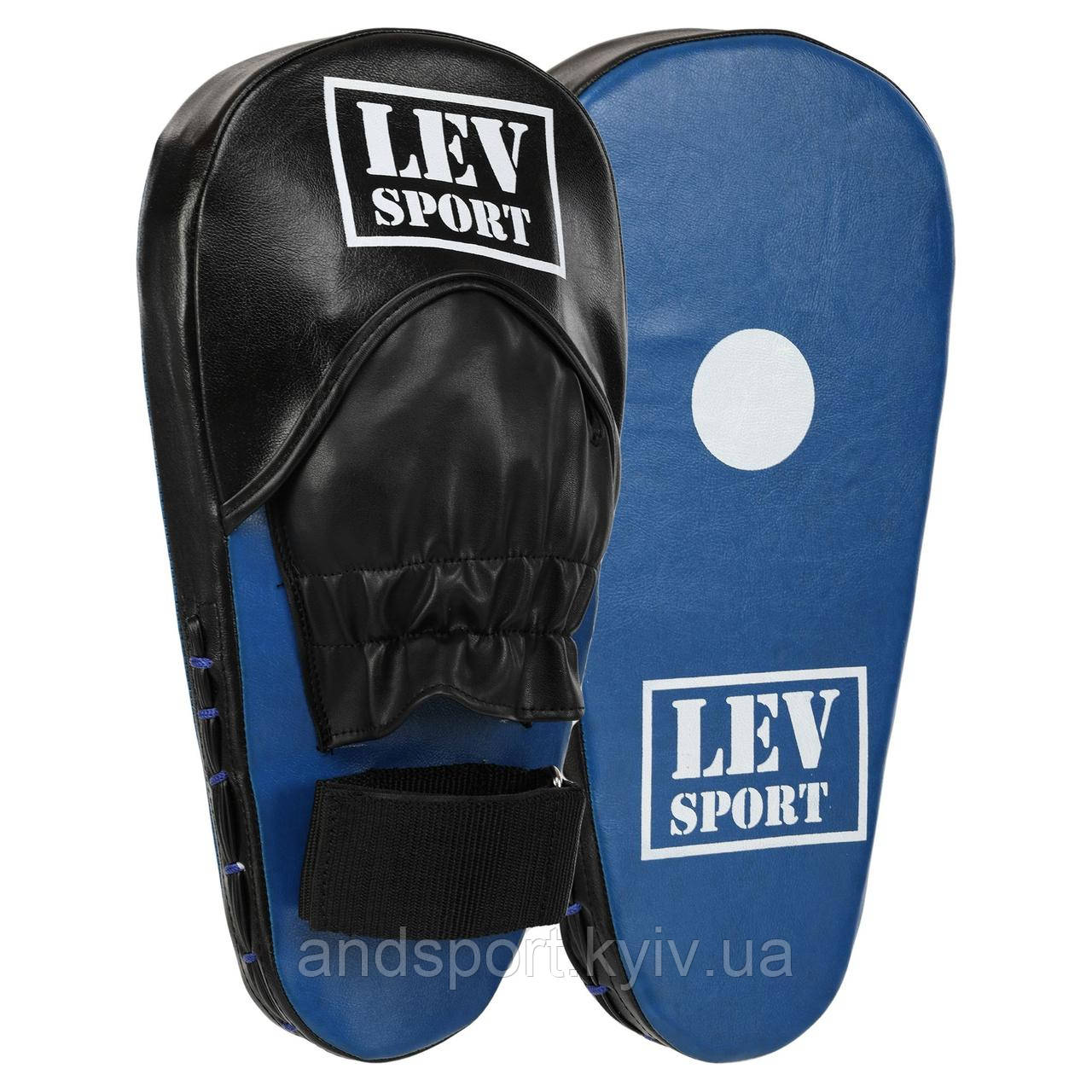 Лапа боксерська пряма подовжена тренувальна Кожвініл LEV LV-4291 36,5x17x4см 2штуки кольори в асортименті Код LV-4291