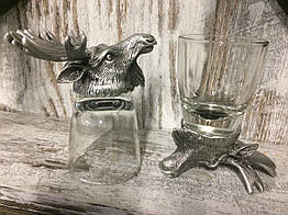 Набір чарок Лось на 2 персонм, 50мл