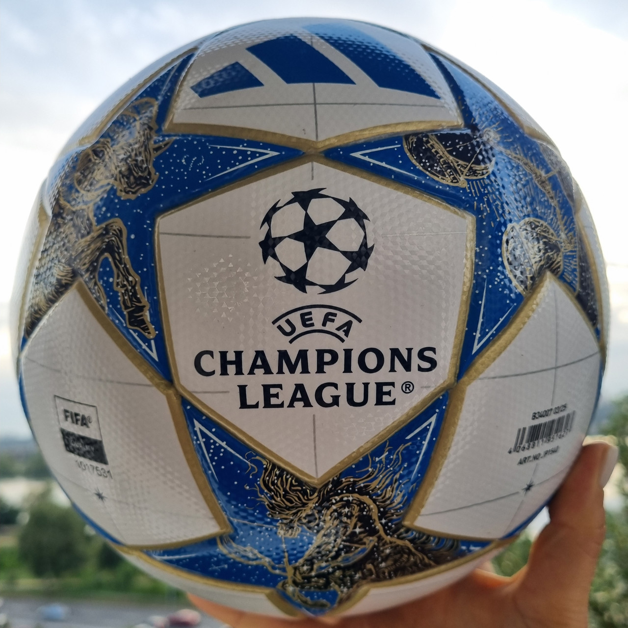 Футбольний м’яч Adidas UCL 2025 Competition JP1541 (розмір 4) | напівпрофесійний, термосклейка, оригінал, фото 1