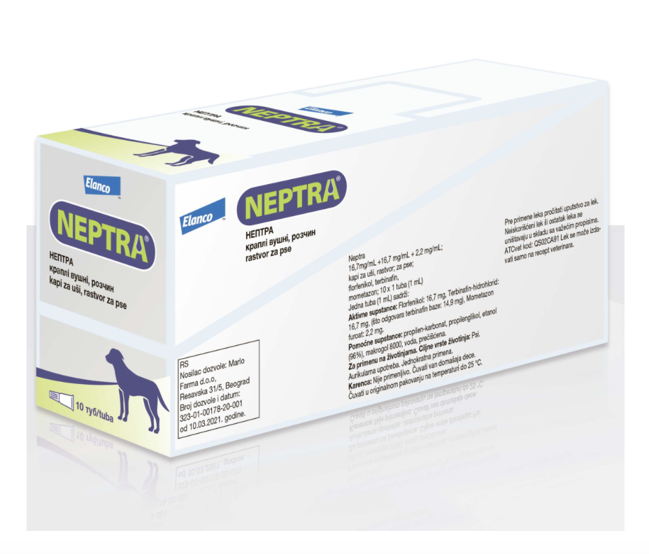 Нептра, суспензія для вух, 1 мл, фото 1