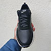Чоловічі шкіряні кросівки (натуральна шкіра) чорні демісезонні для чоловіків на весну осінь, розміри 40-45, фото 2