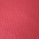 Трикотаж лоден(валяний) з візерунком колір світло-червоний, фото 2