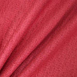 Трикотаж лоден(валяний) з візерунком колір світло-червоний, фото 6