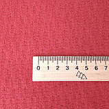 Трикотаж лоден(валяний) з візерунком колір світло-червоний, фото 3