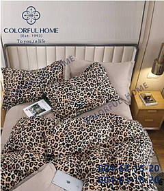 Фланелева полуторна постільна білизна/Комплект постільної білизни/припочинна білизна