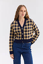 Жакет (синій-бежевий), фото 2