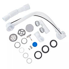 Сифон для ванни Kronoplast В-0550 ПА 40/50 напівавтомат з переливом, 580 мм (SR27400733)