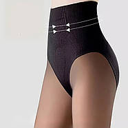 Теплі жіночі колготки на хутрі з імітацією капронових з утяжкою Золото, фото 3