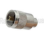 Роз'єм (штекер) UHF під кабель RG-59, Dosin, латунь