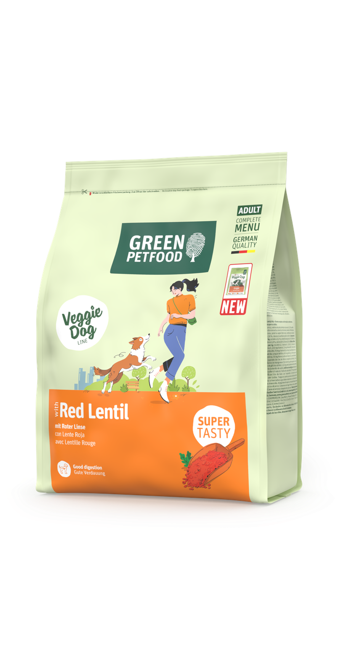 Сухий корм Green Petfood VeggieDog Red Lentil / Грін Петфуд з червоною сочевицею 900 г