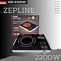 Одноконфоркова інфрачервона плита Zeplinе 2200 Вт Настільна електроплита із сенсорним дисплеєм ТОП