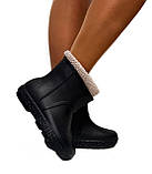 Жіночі чоботи чорні з піни на хутрі  39, фото 2