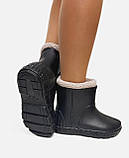 Жіночі чоботи чорні з піни на хутрі  39, фото 4