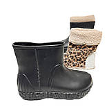 Жіночі чоботи чорні з піни на хутрі  39, фото 9