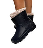 Жіночі чоботи чорні з піни на хутрі  39, фото 10