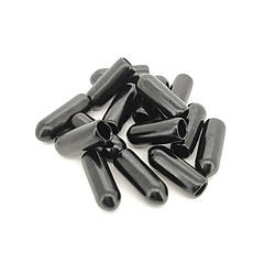 Наконечники гумові на обідок 15 мм Ø 3 мм 20 шт. Чорний