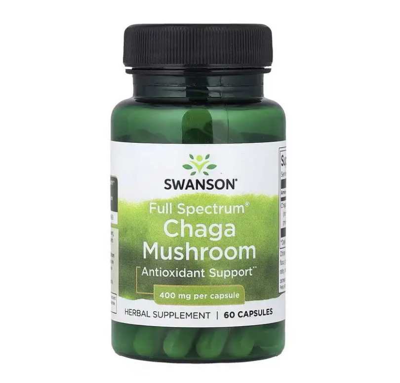 Swanson Chaga Mushroom 400 mg, фото 1