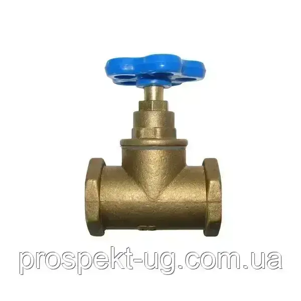 Вентиль 15Б1п Ду32 (1 1/4") латунний різьба внутрішня ВВ, фото 1
