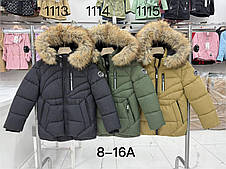 Підліткова зимова куртка для хлопчика гуртом Н&Н