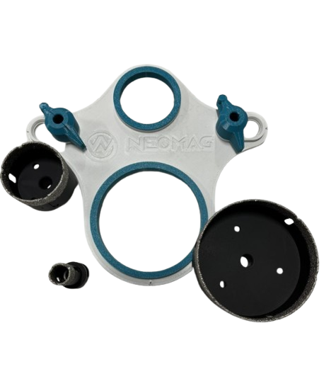 Комплект для монтажу (шаблон пластик + коронки VICTORYTOOL 20,60,110 ММ на КШМ), фото 1