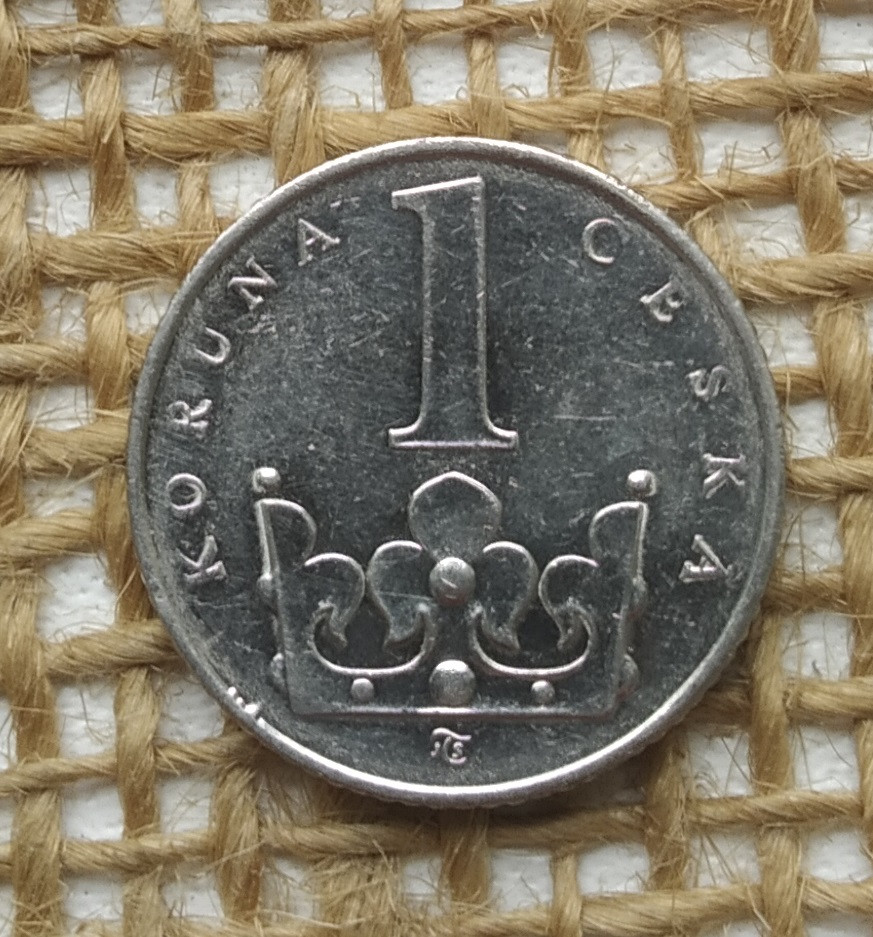 1 крона 1995 року. Чехiя, фото 1