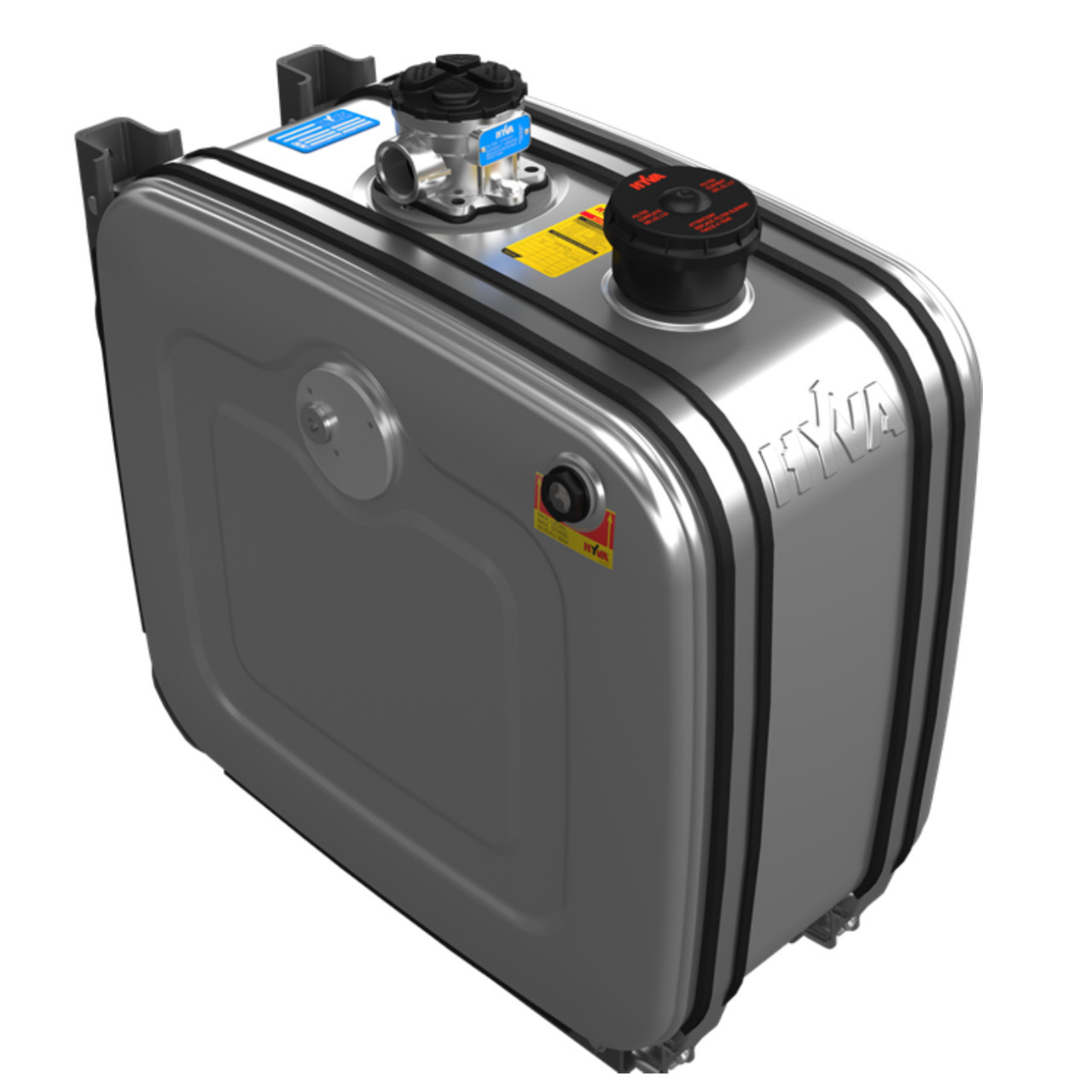 Гідробак бічний алюмінієвий 201л Hyva 706 x 636 x 495 мм, фото 1