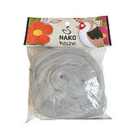 Nako Keche (Нако Кеч) №130 сірий (Пряжа 100% вовна, нитки для фелтинга-валяння)