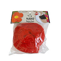 Nako Keche (Нако Кеч) №207 червоний (Пряжа 100% вовна, нитки для фелтинга-валяння)