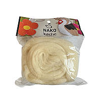 Nako Keche (Нако Кеч) №256 вершковий (Пряжа 100% вовна, нитки для фелтинга-валяння)
