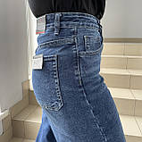 Джинси жіночі Baggy широкі стрейч завищена талія 28 сині, фото 7
