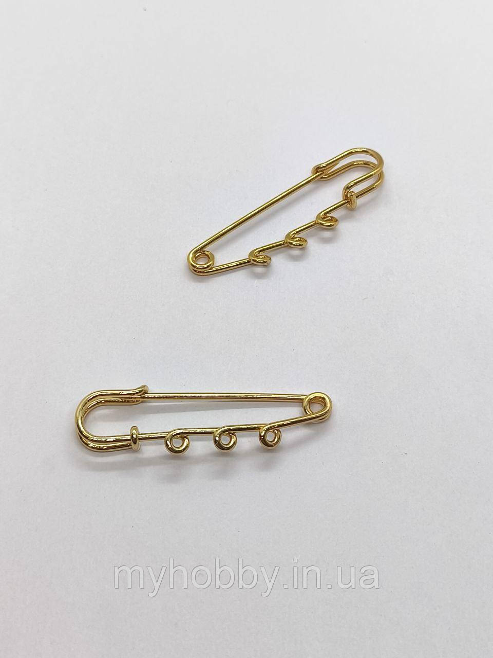 Шпилька Кілт 50*15мм колір золото, фото 1