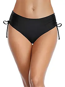 6Плавки 2025 женские  FUBA 25153 черный (В НАЛИЧИИ ТОЛЬКО 48 50 52 54 56  УКР р-ры)