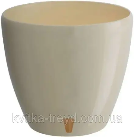 Вазон подвійний Santino Deco Twin plus з картриджем 15 л крем, фото 1